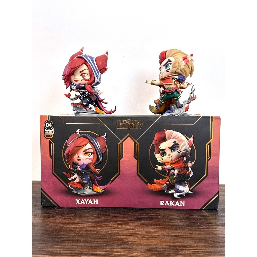 League of Legends Series 3 Xayah Rakan Duo Vinyl Figures Collectible